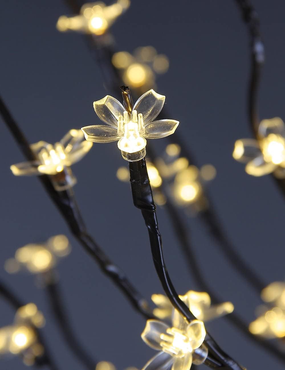 6.5FT Cherry Blossom Tree and 18IN Lighted Cherry Blossom Tree Lamp