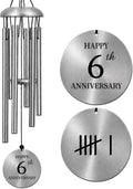 8th Anniversary Bronze Gift for Couples, 8 Years of Marriage Wind Chimes | 8th Wedding Keepsake Decor Gift for Him Her Wife Husband, 26 Inch