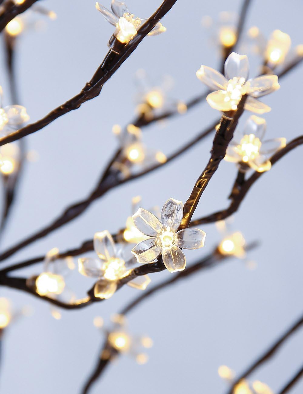 6.5FT Cherry Blossom Tree and 18IN Lighted Cherry Blossom Tree Lamp