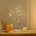 Meonua Cherry Blossom Tree Lamp, 18inch 36 Led Bonsai Tree Lights, Battery/USB Operated Japanese Decor Night Lights for Bedroom Home Idea(Warm White)