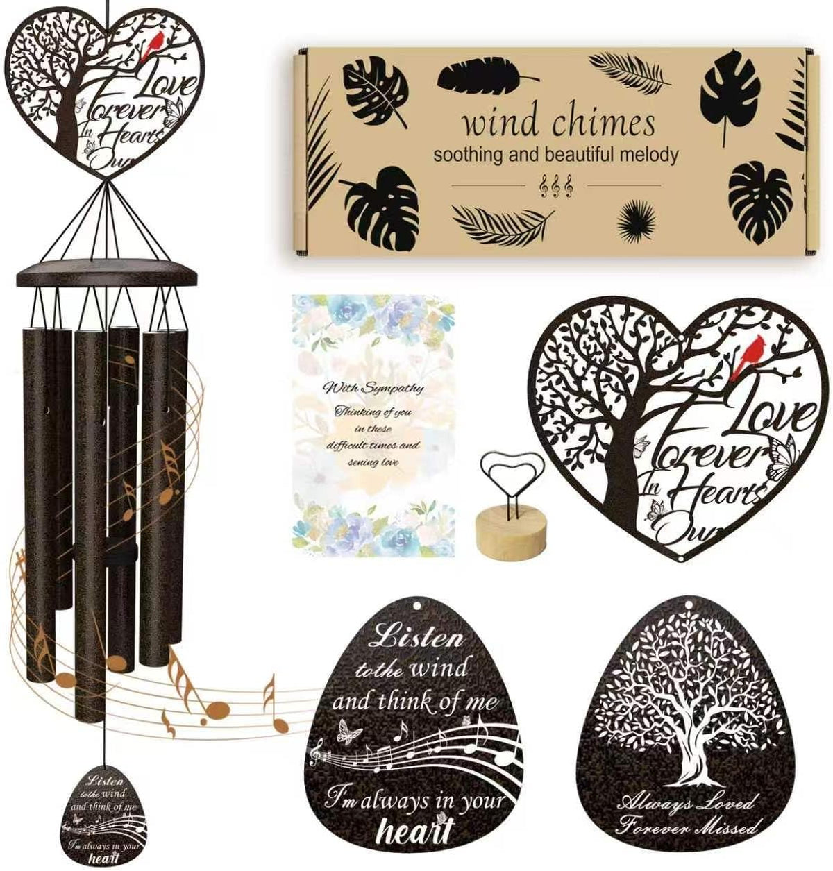 Anniversary Wind Chimes Gifts for Women Men,36 Wind Chimes Romantic Gift for Couple,Parents,Wife,Husband,Happy Decorations,Wedding Anniversary 10th 25th 50th 60th 40th Gifts for Him Her