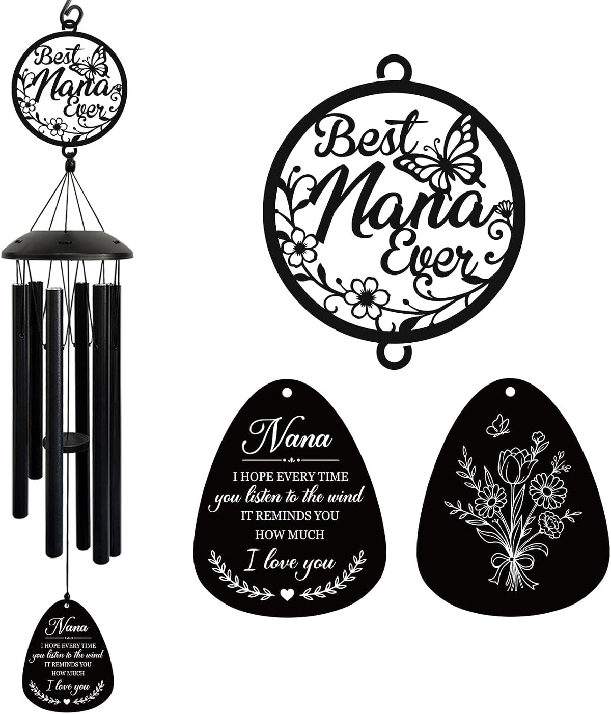 Anniversary Wind Chimes Gift for Couple,Women,37 Anniversary Wind Chimes | Happy Anniversary Decorations,Wedding Romantic Gift for Couple Parents Friends Women Men