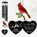 Anniversary Wind Chimes Gifts for Couples, Love Story Gifts | Anniversary Wedding Gifts with Cardinal Suncatcher,Outdoor Garden Memorial Décor