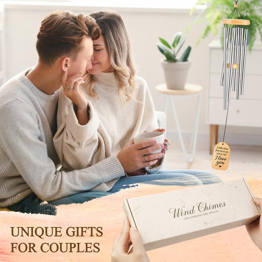 GiftChant I Love You Gifts, 25.5 inch Romantic Wind Chime, Valentine's Day Gifts for Him Her, for Men Women, Gift for Girlfriend Boyfriend Husband Wife