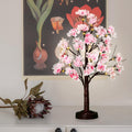 FUCHSUN 18 Inch Cherry Blossom Tree Lights Lighted Artificial Tree Lamp | Tabletop LED Tree Light, Pink Flowers Spring Decoration for Living Room Bedroom Home Party Wedding, 8 Lighting Modes & Timer