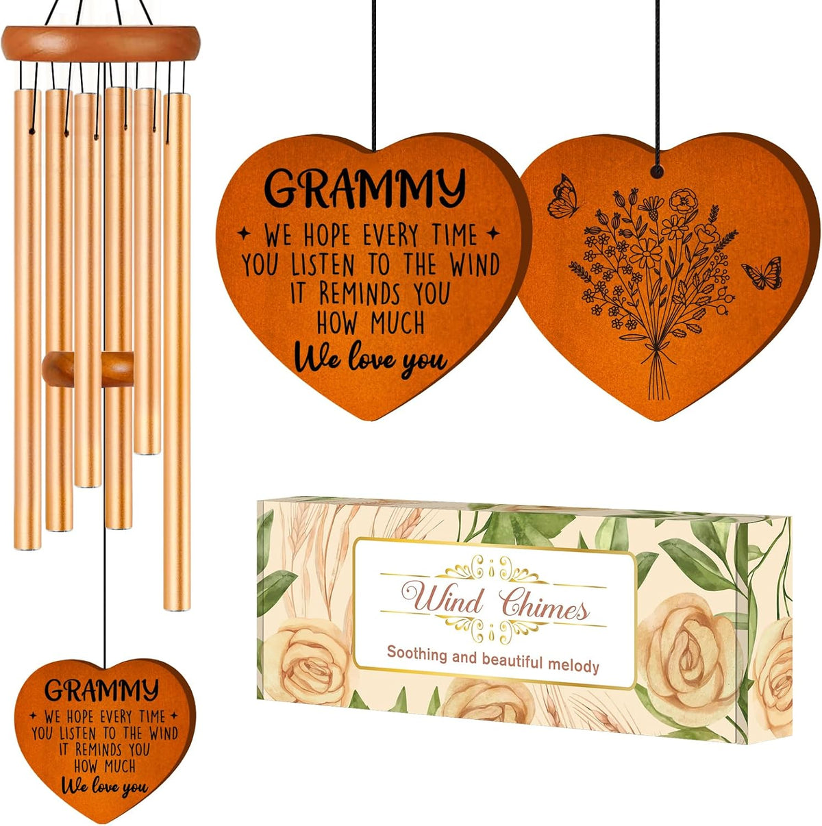 Cardinal Gifts for Girlfriend Her Wife, Wedding Wind Chimes, Romantic Love Marriage Anniversary Decoration Keepsake, Birthday Gifts for Lover Girlfriend Her Wife