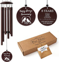 EcoUtens 2nd Anniversary Wind Chimes – 2 Year Anniversary Romantic Gifts for Him, Her, Couples, Girlfriend, Boyfriend