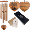 Anniversary Wind Chimes Gifts for Couple, Gifts for Husband, Wife & Parents | 32-Inch Outdoor Decor, Anniversary Decorations, Indoor & Outdoor Home & Garden Patio Decorations with Gift Box and Rose Card