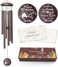 Anniversary Wind Chimes Gifts for Men Women, Happy Anniversary Decorations, 25 Wind Chimes Romantic Gift for Couple, Parents, Wife, Husband, Friends (40th