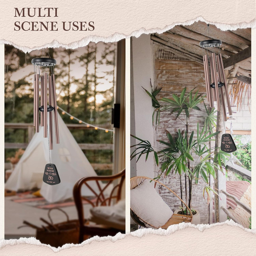 Leebbsin Wedding Gifts, 25.5 Wind Chimes for Mr. & Mrs, Best Couples Gifts | Perfect Couples Gifts for Wedding Bridal Shower Engagement Just Married, Anniversary for Newlyweds Bride Groom Husband Wife