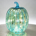 Fall Decorations for Home,Mercury Glass Pumpkin Lights with Timer(Rosegold) | lighted Pumpkins Starry Night Glass Pumpkins Autumn for Halloween Fall Thanksgiving Home office Table Porch Decor or Gifts