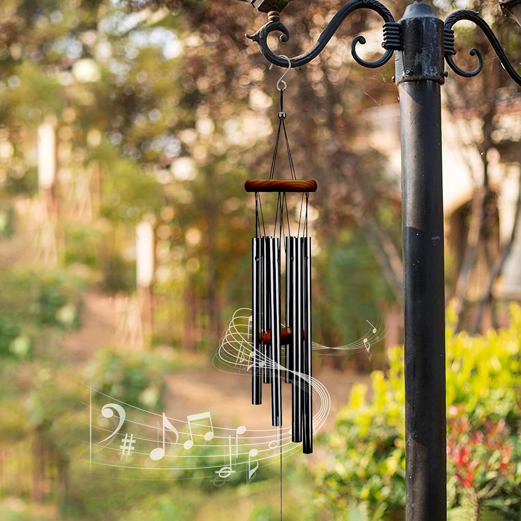 5 Years Anniversary Wind Chime, Happy 5th for Husband Wife Couples, 5 Years of Marriage, Wood Wedding Keepsake Gifts, Wooden Wedding